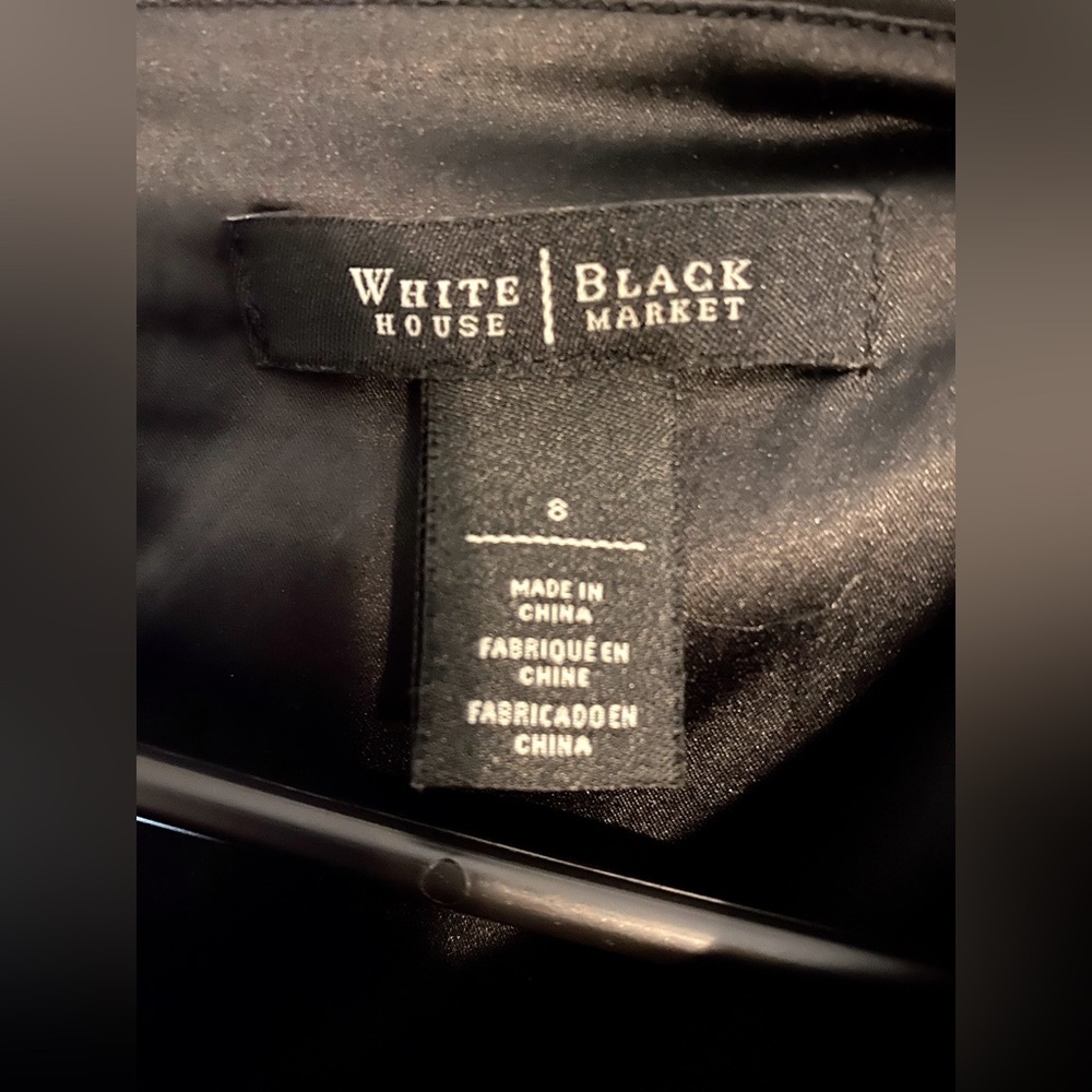 Women's White House Black Market Lace Sleeve Shift Dress Size 8 - Picture 4 of 4